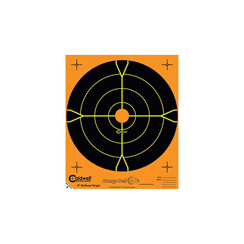 Treffe mit den Caldwell Orange Peel Bullseye Targets 🎯 präzise dein Ziel! Selbstklebend und hochkontrastreich für perfekte Treffererkennung.